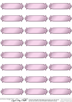Metallic Blank Greetings Text Plates