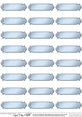 Metallic Blank Greetings Text Plates