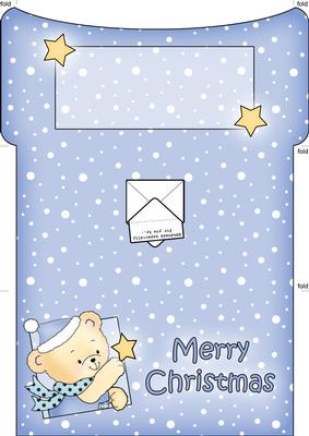 Robert's Xmas Star Money or Gift Wallet and Card