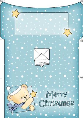 Robert's Xmas Star Money or Gift Wallet and Card