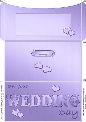 Elegant Wedding Money or Gift Wallet and Card