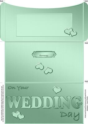 Elegant Wedding Money or Gift Wallet and Card