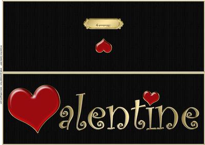 Large Dl Valentine Quick Cut and Fold Card