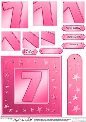 7th Bright Metallic Age Quick Card with Twisted Pyramage
