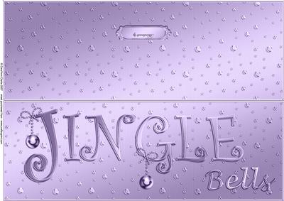 Large Dl Jingle Bells Quick Cut and Fold Card