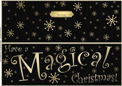 Large Dl Magical Christmas Quick Cut and Fold Card