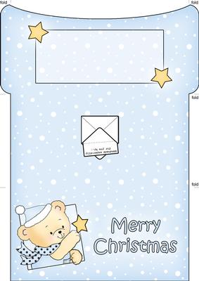 Robert's Xmas Star Money or Gift Wallet and Card