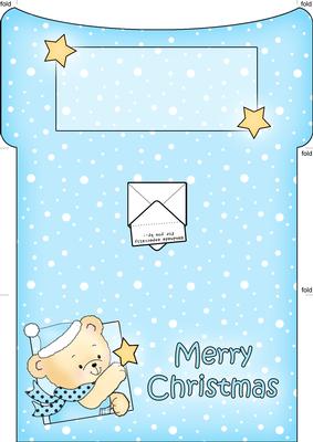 Robert's Xmas Star Money or Gift Wallet and Card