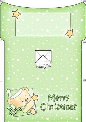 Robert's Xmas Star Money or Gift Wallet and Card