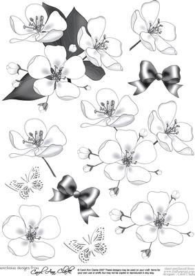 Apple Blossom 3D Decoupage Sheet