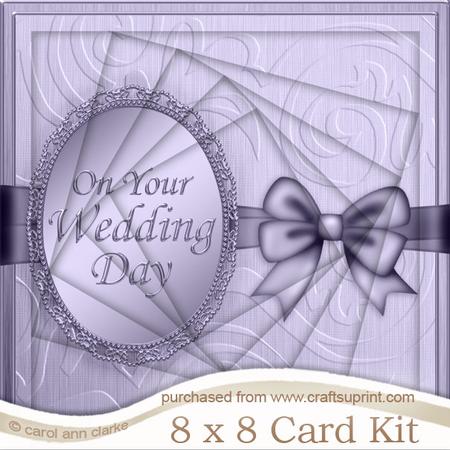 8 x 8 Metallic Wedding Day Twisted Tunnel Card Kit