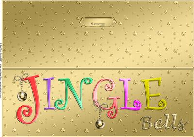 Large Dl Jingle Bells Quick Cut and Fold Card