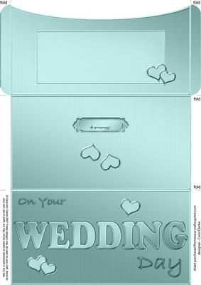 Elegant Wedding Money or Gift Wallet and Card