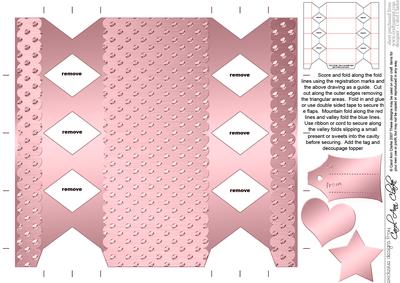 Metallic Polka Dots Cracker Shaped Treat or Favour Box