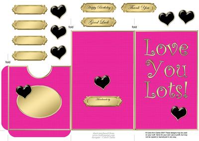 Love You Lots Lottery Wallet Card