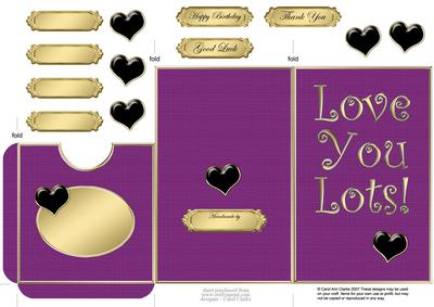 Love You Lots Lottery Wallet Card
