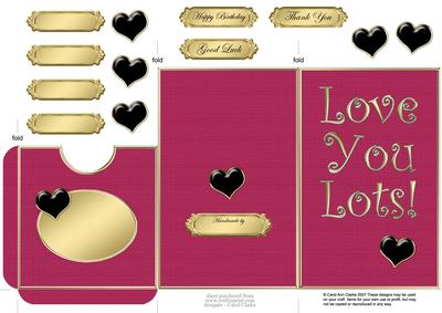 Love You Lots Lottery Wallet Card