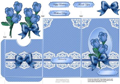 Roses and Lace Lottery Wallet Card