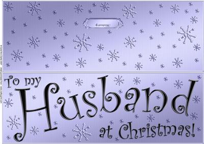 Large Dl to My Husband Christmas Quick Cut and Fold Card