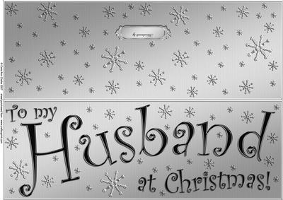 Large Dl to My Husband Christmas Quick Cut and Fold Card