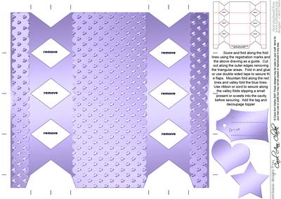 Metallic Polka Dots Cracker Shaped Treat or Favour Box