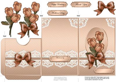 Daisies and Lace Lottery Wallet Card