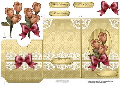 Daisies and Lace Lottery Wallet Card