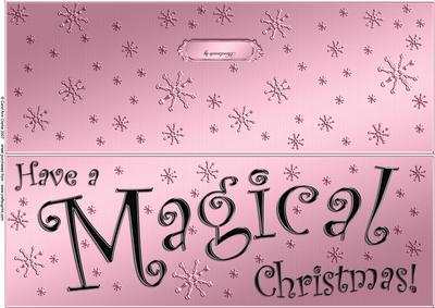 Large Dl Magical Christmas Quick Cut and Fold Card
