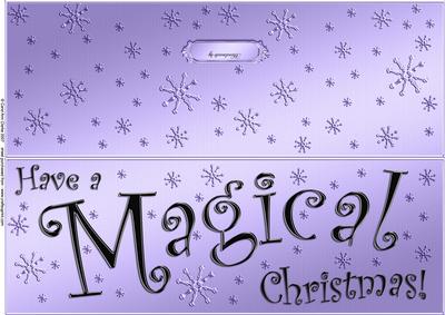 Large Dl Magical Christmas Quick Cut and Fold Card