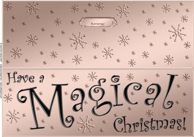Large Dl Magical Christmas Quick Cut and Fold Card