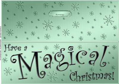 Large Dl Magical Christmas Quick Cut and Fold Card