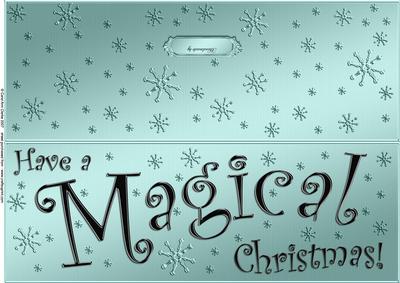 Large Dl Magical Christmas Quick Cut and Fold Card
