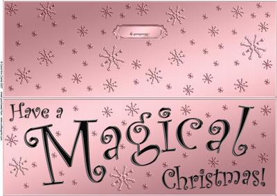 Large Dl Magical Christmas Quick Cut and Fold Card