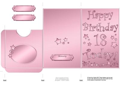 18th Birthday Metallic Age Lottery or Gift Token Wallet Car