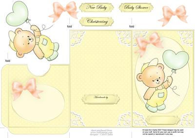 Robert's Balloon New Baby Lottery Wallet Card