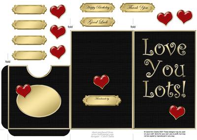Love You Lots Lottery Wallet Card