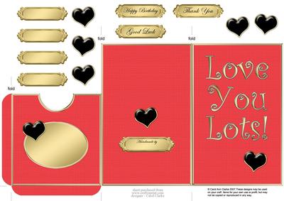 Love You Lots Lottery Wallet Card