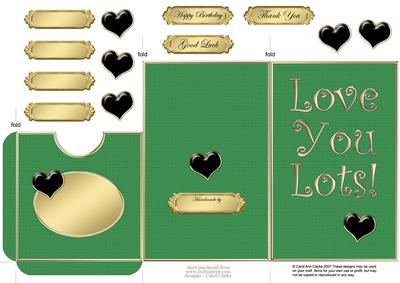 Love You Lots Lottery Wallet Card