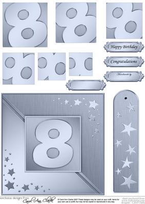 8th Metallic Age Quick Card with Twisted Pyramage