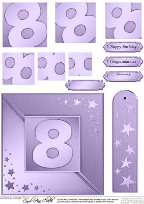8th Metallic Age Quick Card with Twisted Pyramage