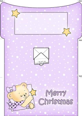 Rosie's Christmas Star Money or Gift Wallet and Card