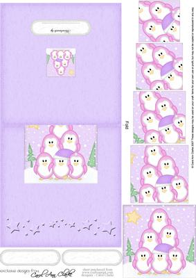 Penguin Tree Felties No-hole Over the Edge N Spiral Pyramid