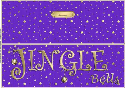 Large Dl Jingle Bells Quick Cut and Fold Card