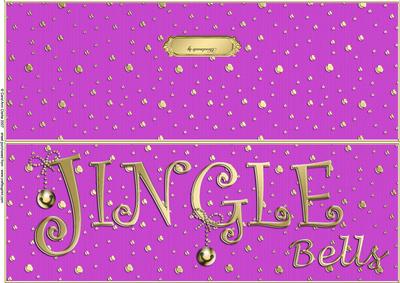 Large Dl Jingle Bells Quick Cut and Fold Card