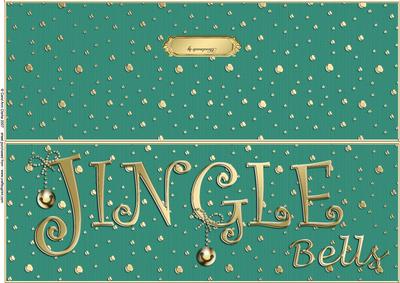 Large Dl Jingle Bells Quick Cut and Fold Card