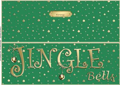 Large Dl Jingle Bells Quick Cut and Fold Card