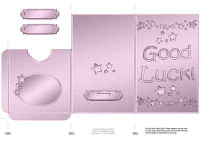Good Luck Lottery Wallet Card
