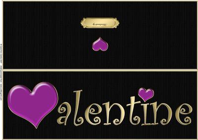 Large Dl Valentine Quick Cut and Fold Card