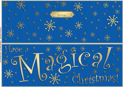 Large Dl Magical Christmas Quick Cut and Fold Card