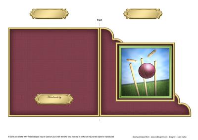 Cricket Cut and Fold Corner Card